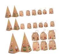 VERDANVERSE Vacía para de Navidad con Forma de Casa de Cajas y Pegatinas Numéricas para Días para Fiestas y Empaques Festivos