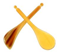 VERDANVERSE Varillas Flexible de 2 Piezas de Cuerno Buey y de Facial Masaje Acupresión Drenaje Textura Elasticidad para de Ojeras Piel