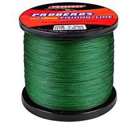 (Verde, 0.6/8LB) 4 líneas de pesca trenzadas de 500 m, PE trenzado de gran potencia, línea principal