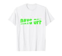 Verde 0 No Days Off WT Gráfico Verde Camiseta