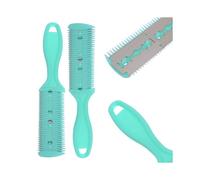 (Verde) 1 peine para cortar el cabello, cepillos para el cabello con maquinilla de afeitar, cortadora