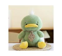 (Verde, 33 cm/12,99 pulgadas) Juguete de peluche con lazo de pato atado, linda almohada para dormir para niñas,