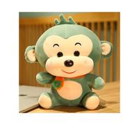 (Verde, 40 cm/15,7 pulgadas) Muñeco de peluche de mono, cojín de almohada suave