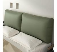 Verde,71inch/Cal King,Cojín De Soporte para Cabecera De Cama De Cuero Sintético Respaldo Grande Descanso De Lectura Tapizado Cabecero Cama Volcada Sofá Refuerzo De Tatami