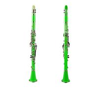 Verde Abdominales Clarinet Set BB 17 Key B Flat W/Caja De Carteras Clarinetes