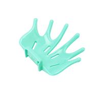 (Verde) Accesorio de baño Jabonera de ducha Soporte de succión Ganchos para colgar Jabonera Bandeja