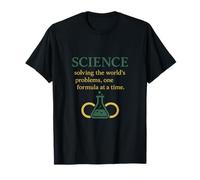 Verde Amarillo Science Formula Stem Design Lab Flask Infinity Camiseta