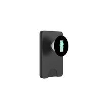 Verde azulado, aguamarina, flor, envejecido, rayas, verde azulado, aguamar PopSockets PopWallet para MagSafe