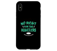 Verde Azulado Claro, Aguamarina, The Hustle Never Sleeps, Azul Turquesa Claro Carcasa para iPhone XS MAX