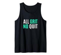 Verde Azulado Claro Aqua Color All Grit - No Quit Light Teal Aqua Camiseta sin Mangas
