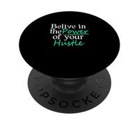 Verde Azulado Claro Aqua Color Believe In Your Hustle Light Teal Aqua PopSockets PopGrip Adhesivo