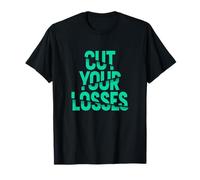 Verde Azulado Claro Aqua Color Cut Your Losses Teal Aqua Camiseta