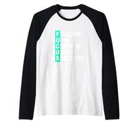 Verde Azulado Claro Aqua Color Follow The Course Light Teal Aqua Camiseta Manga Raglan