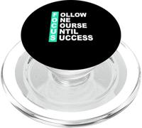 Verde Azulado Claro Aqua Color Follow The Course Light Teal Aqua PopSockets PopGrip para MagSafe