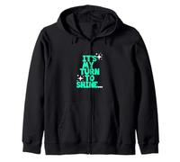 Verde Azulado Claro Aqua Color My Turn To Shine Light Teal Aqua Sudadera con Capucha