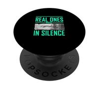 Verde Azulado Claro Aqua Color Real Ones Move In Silence Aqua Graphic PopSockets PopGrip Adhesivo