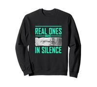 Verde Azulado Claro Aqua Color Real Ones Move In Silence Aqua Graphic Sudadera