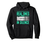 Verde Azulado Claro Aqua Color Real Ones Move In Silence Aqua Graphic Sudadera con Capucha