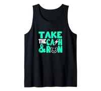 Verde Azulado Claro Aqua Color Take The Cash & Run Light Teal Aqua Camiseta sin Mangas