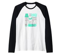 Verde Azulado Claro Aqua Color The Hustle Looks Crazy Light Teal Aqua Camiseta Manga Raglan