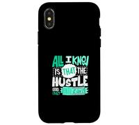 Verde Azulado Claro Aqua Color The Hustle Looks Crazy Light Teal Aqua Carcasa para iPhone X/XS