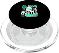 Verde Azulado Claro Aqua Color The Hustle Looks Crazy Light Teal Aqua PopSockets PopGrip para MagSafe