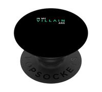 Verde Azulado Claro Aqua In My Villain ARC Aqua Graphic PopSockets PopGrip Adhesivo