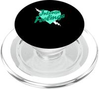 Verde Azulado Claro Aqua Intense Feelings gráfico Verde Azulado Envejecido PopSockets PopGrip para MagSafe