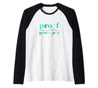 Verde Azulado Claro Aqua Proof Over Promises Teal Aqua Graphic Camiseta Manga Raglan