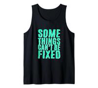 Verde Azulado Claro Aqua Some Things Stay Broke Light Teal Aqua Camiseta sin Mangas
