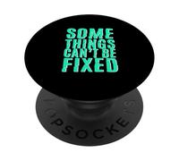 Verde Azulado Claro Aqua Some Things Stay Broke Light Teal Aqua PopSockets PopGrip Adhesivo