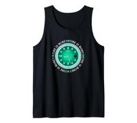 Verde azulado claro Aqua Time Is Money Light Teal Aqua Camiseta sin Mangas