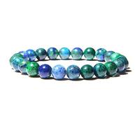 Verde Blanco Turquesas naturales Agat Lapis Lazuli Pulsera de piedra Homme Femme Charms 8MM Hombres Strand Beads Yoga Pulseras Mujeres-phoenix bracelet_19cm