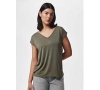 Verde Camiseta De Cuello En Pico XS