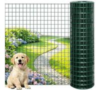 Verde Cerca de malla electrosoldada, Malla para aves | 3x3cm Barrera metálica para proteger plantas y hortalizas del jardín contra animales(2.4mm,1x30m)