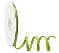 Verde Cinta de Raso 6mm 91m, Dooozy Cinta de Satén, Cinta Regalo para Manualidades, Fiestas Envoltorios de Regalos Cumpleaños Navidad Lazos Decoración de Bodas