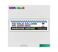 (Verde claro - 10 cm) No se permiten llamadas en frío, vendedores, pegatinas para puerta de entrada.