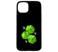 Verde Color Lucky Heart Green Graphic Carcasa para iPhone 15 Plus