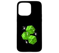 Verde Color Lucky Heart Green Graphic Carcasa para iPhone 15 Pro MAX