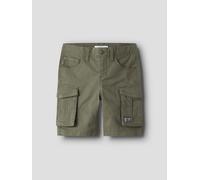 Verde Corte Regular Shorts