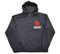 Verde Day Sudadera con Capucha American Idiot Band Logo Nuevo Oficial Unisex Size M, Turquesa, M