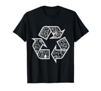 Verde Día de la Tierra Reciclaje Símbolo Naturaleza Reciclaje Camiseta