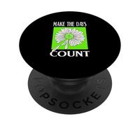 Verde Don't Count The Days Gráfico Verde PopSockets PopGrip Adhesivo