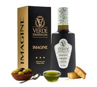 Verde Esmeralda Aceite de Oliva Virgen Extra Ecológico Imagine - Edición Especial España-Jaén, 500ml | AOVE Bio monovarietal Picual filtrado Sierra de Cazorla, afrutado intenso, higuera y cítricos
