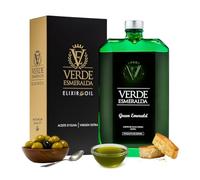 Verde Esmeralda Aceite de Oliva Virgen Extra Picual Premium - Línea Gemas España-Jaén, 500ml | AOVE monovarietal filtrado Sierra de Cazorla, afrutado intenso, hierba fresca, tomatera y almendra