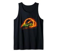 Verde Exótico Coche De Carreras De Fuego Turbo Race Niños Niños Hombres Camiseta sin Mangas