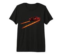 Verde Exótico Coche Fuego Pistas Racing Car Turbo Race Niños Niños Camiseta Premium