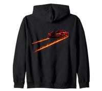 Verde Exótico Coche Fuego Pistas Racing Car Turbo Race Niños Niños Sudadera con Capucha