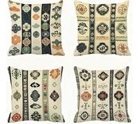 Verde Funda Almohada 65x65 Retro Funda Cojin 65x65 Cojines Sofa Lino Fundas Almohadas Cuadrada Fundas Cojines Juego 4 Protector Almohada Cervicales y Cuello Pillows, para Jardin Dormitorio E - 771