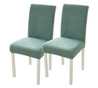 Verde Funda Sillas Comedor & Funda de Silla Elástica Moda, Fundas Amovibles Ajustables Set 2/4/6, Decoración Casa, Restaurante & Banquete